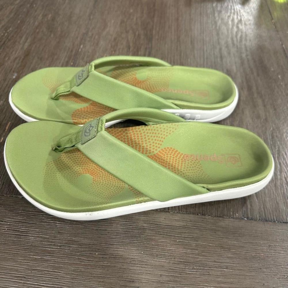 Spenco Support Sandals Size 8.5 Lime Green